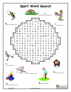 Sport Word Search