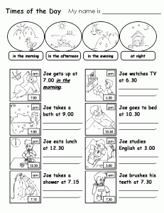 times of the day worksheets-d9