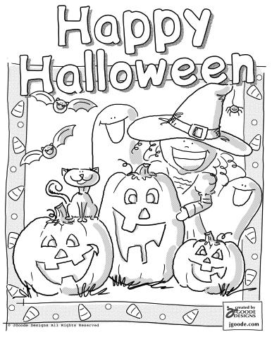 happy-halloween-coloring-page - Take the penTake the pen