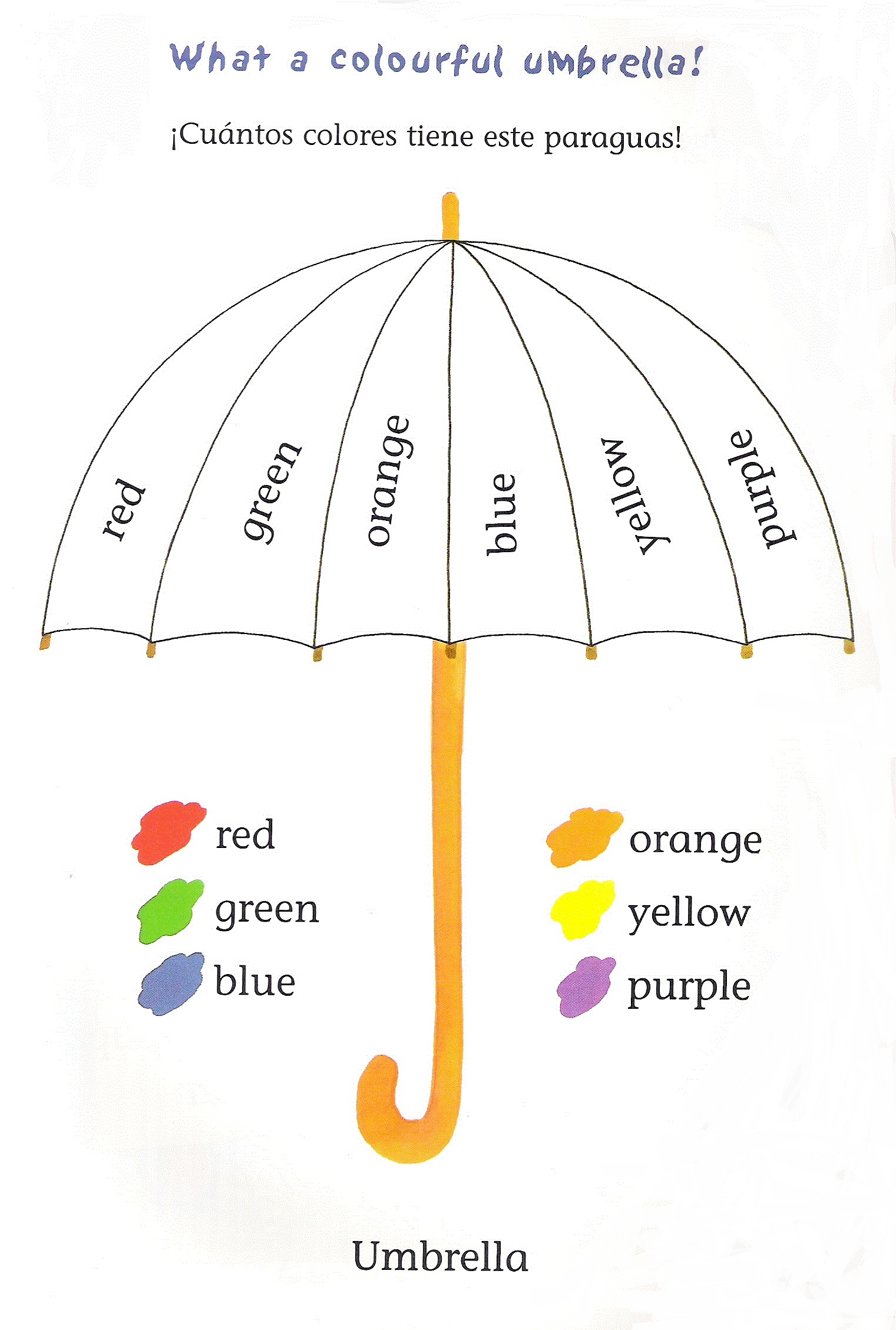 Umbrella. Colours